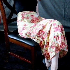 Midi Floral Skirt